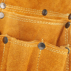 Durable Yellow Cowhide Hardware Tool Storage Toolkit