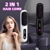 Brush Hair Fast Heating Portable Hot Curler USB Charging