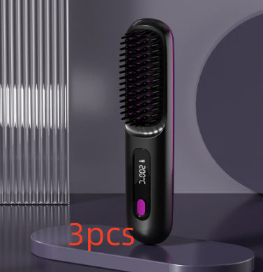 Brush Hair Fast Heating Portable Hot Curler USB Charging