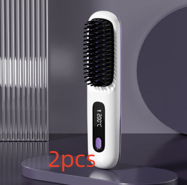 Brush Hair Fast Heating Portable Hot Curler USB Charging
