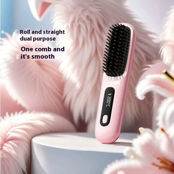 Brush Hair Fast Heating Portable Hot Curler USB Charging