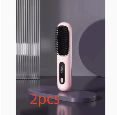 Brush Hair Fast Heating Portable Hot Curler USB Charging