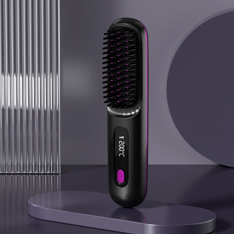 Brush Hair Fast Heating Portable Hot Curler USB Charging