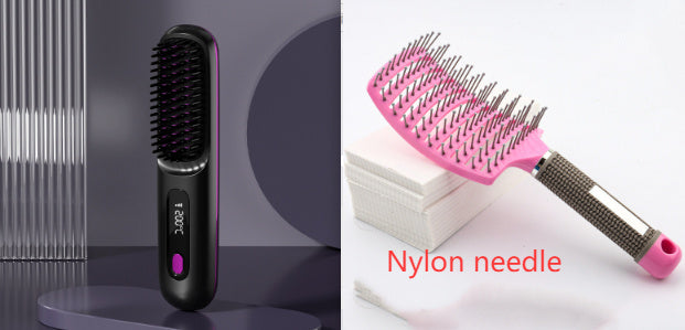 Brush Hair Fast Heating Portable Hot Curler USB Charging