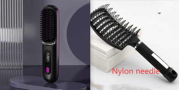 Brush Hair Fast Heating Portable Hot Curler USB Charging