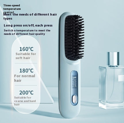 Brush Hair Fast Heating Portable Hot Curler USB Charging