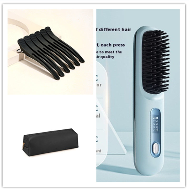 Brush Hair Fast Heating Portable Hot Curler USB Charging